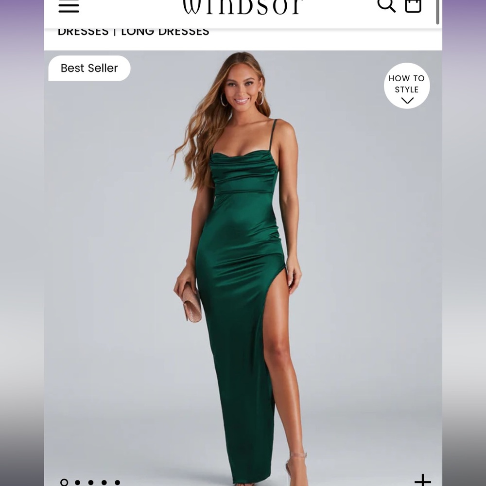 green prom dress